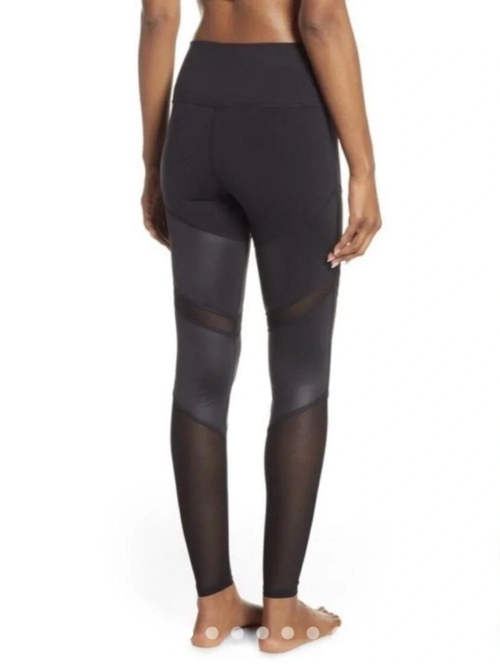 ALO YOGA Black Sheila Mesh Leggings Size XS